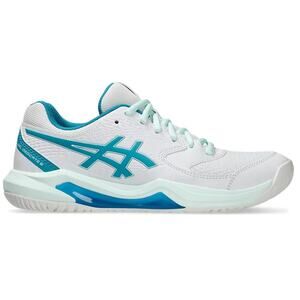 ASICS Womens GEL-Dedicate 8 Athletic Shoes US 9 Wide EU 40.5 White Blue NIB